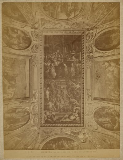 Florence - Palazzo Vecchio. Hall of Clement VII, Coronation of Emperor Charles V by Unknown artist