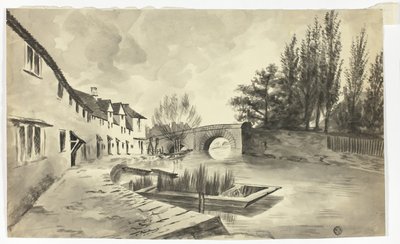Fisher Row and the Bridge over the River on the New Road by Unknown artist