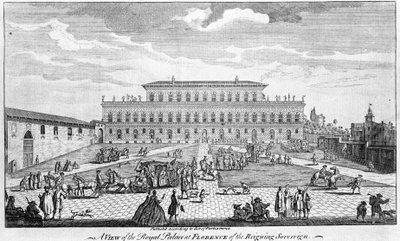 Florence: View of Pitti Palace in the middle of the 18th century by Unknown artist
