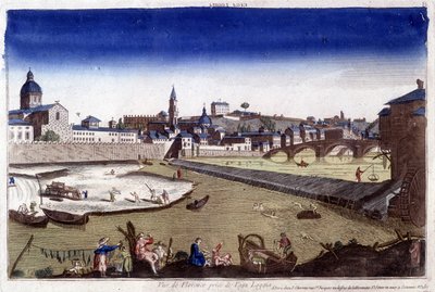 Florence and the river Arno in the 18th century by Unknown artist