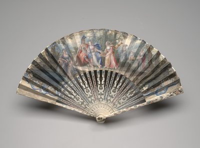 Folding fan with a classical subject, possibly an allegory of marriage, c.1750s-60s by Unknown artist