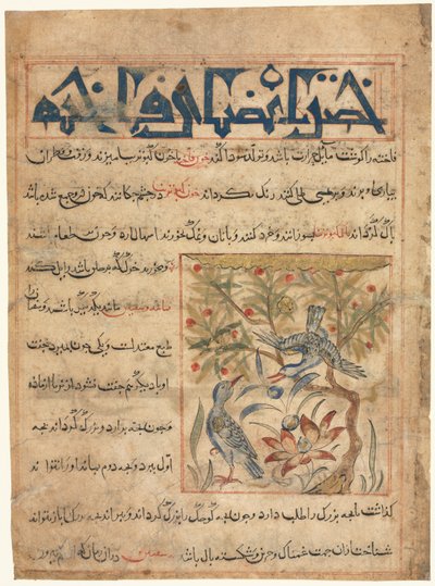 Folio from a Persian Manafi‘ al-Hayawan (The Benefits of Animals) by Unknown artist