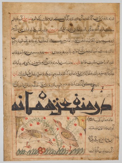 Folio from a Persian Manafi