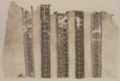 Fragment Composed of Parts of Three Tiraz-Style Textiles by Unknown artist