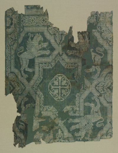 Fragment with Star Pattern and Griffins by Unknown artist