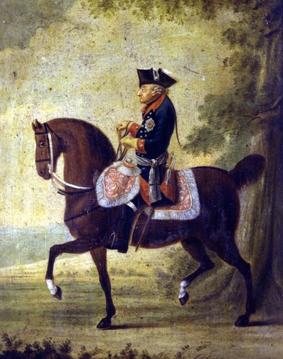 Frederick the Great, King of Prussia (1712 - 1786). Bottom on the frame of the painting is written “... Berlin 1776. Museo del Risorgimento. Milan by Unknown artist
