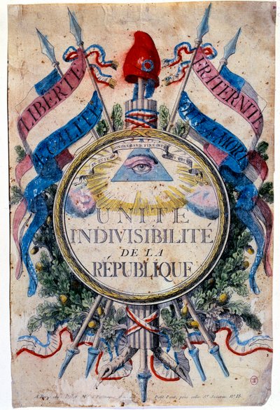 French Revolution: Liberty, equality, fraternity or death by Unknown artist