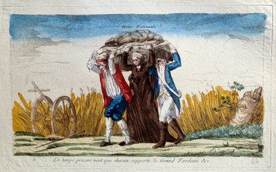 French Revolution: The present time requires everyone to bear the great burden by Unknown artist