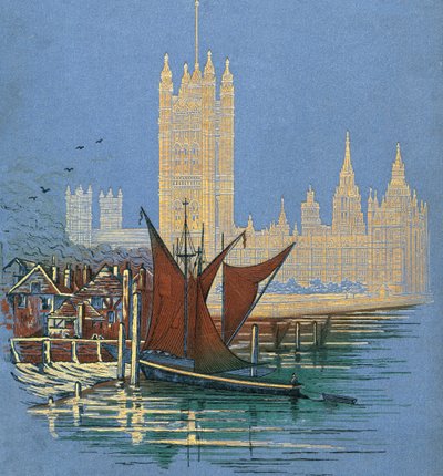 Front cover from the book, London Pictures, published 1890 by Unknown artist