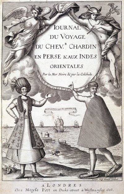 Frontispiece of Diary of the Journey of the Knight Chardin, Persia and the East Indies, by the Black Sea and the Colchide by Unknown artist
