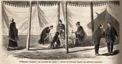Funeral ceremonies: after incineration, collection of remains by Unknown artist