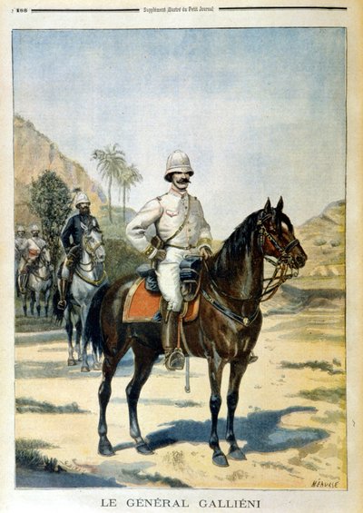 General Galliéni in Madagascar - in Le Petit Journal of 11/06/1899 by Unknown artist