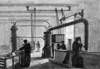General view of the ice factory (Ferdinand Square process) by Unknown artist