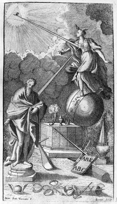 Giambattista Vico. Antiporta of “La Scienza Nuova”, Naples 1744. by Unknown artist