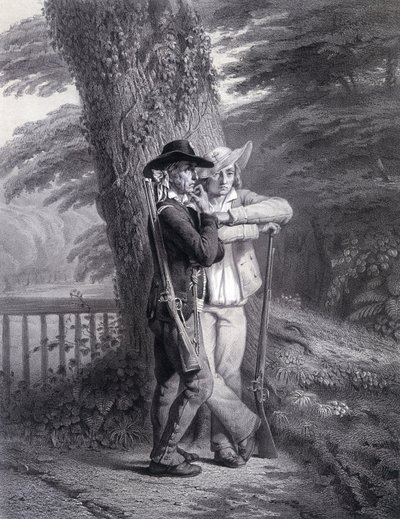 God and the King: Two Vendean Soldiers in Action by Unknown artist