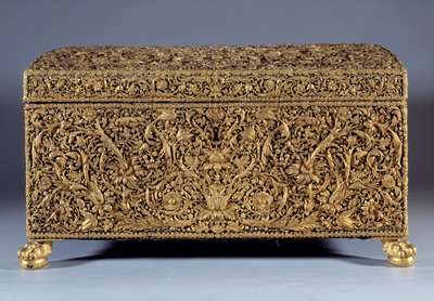 Gold box known as Anne of Austria (1601-1666) offered by Cardinal Jules Mazarin (Giulio Raimondo Mazzarino or Mazarino) (1602-1661) by Unknown artist