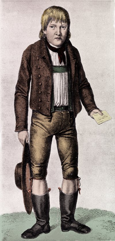 Great Enigmas: Portrait of Kaspar Hauser Nicknamed the Orphan of Europe by Unknown artist