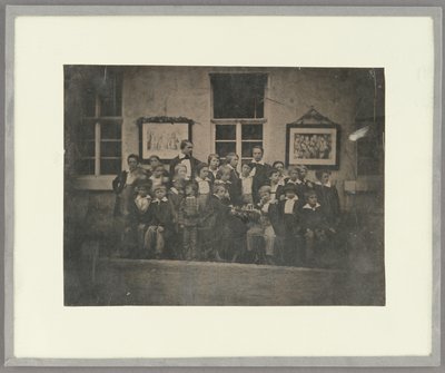 Group Portrait of School Boys and Their Teacher, Northern Germany by Unknown artist