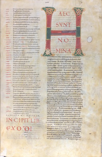 These Are the Names: Initial of the Book of Exodus, 11th Century by Unknown artist