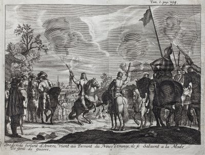 Henri, Count of Brederode (Hendrik Graaf van Brederode) (1531-1568), leaving Antwerp (Netherlands), comes to the front of William I of Orange-Nassau (Orange Nassau), Prince of Orange (or Guillaume the Taciturn) by Unknown artist
