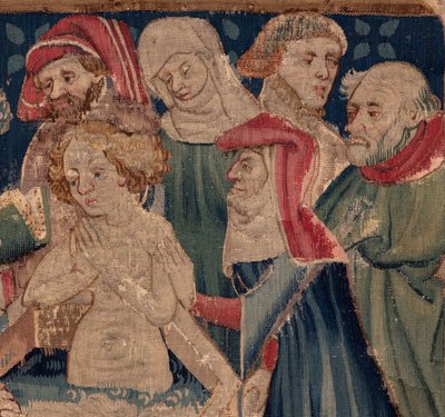 History of Saint Piat and Saint Eleuthère, Scene 13: Baptism of Blanda (Detail) by Unknown artist