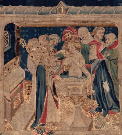 History of Saint Piat and Saint Eleutherius, Scene 13: Baptism of Blanda (detail) by Unknown artist