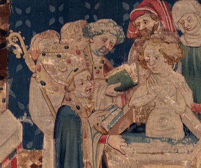 History of Saint Piat and Saint Eleutherius, Scene 13: Baptism of Blanda (detail) by Unknown artist