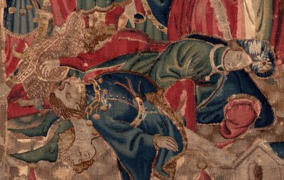 History of Saint Piat and Saint Eleuthère, Scene 14: The Plague is Quashing the City of Tournai (Detail) by Unknown artist