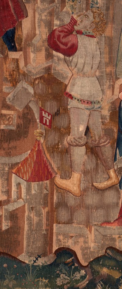 History of Saint Piat and Saint Eleuthère, Scene 6 (Detail) A Man by Unknown artist