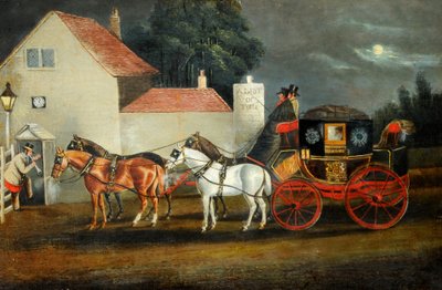 Hull and London Royal Mail Coach, c.1860 by Unknown artist