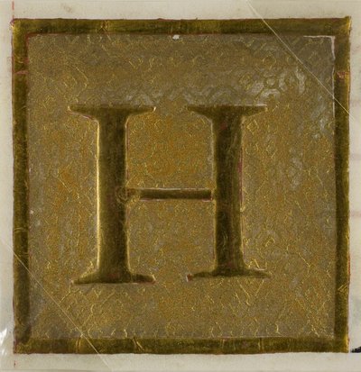 Illuminated Initial "H" in Diaper Pattern from a Choirbook by Unknown artist