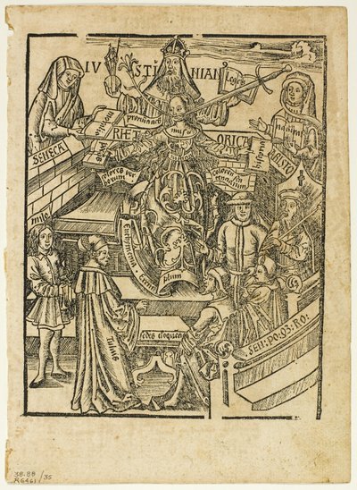 Illustration from Margarita philosophica, plate 35 from Woodcuts from Books of the XVI Century by Unknown artist