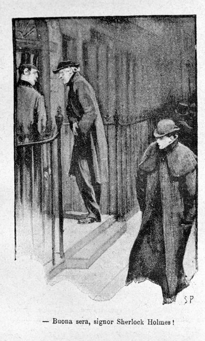 Illustration of the book Sherlock Holmes, end of 19th century by Unknown artist