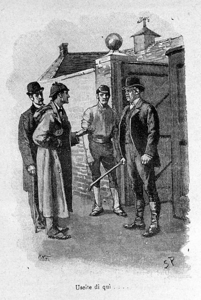 Illustration of the Book Sherlock Holmes. End of 19th Century by Unknown artist