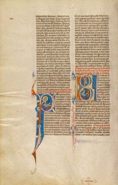 Initial B: Christ with David Playing the Harp by Unknown artist