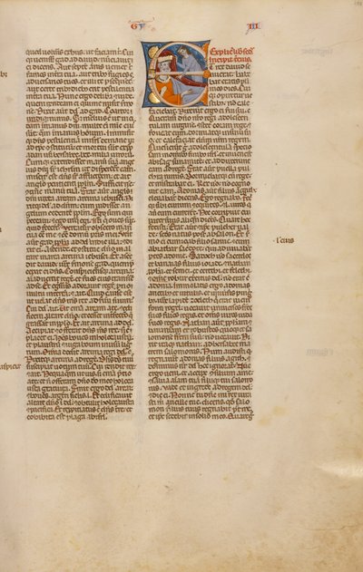 Initial E: Abishag before David on His Deathbed by Unknown artist