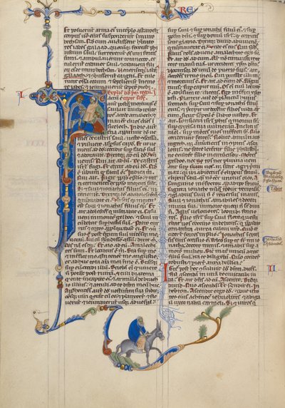 Initial F: David Orders the Beheading of an Amalekite by Unknown artist