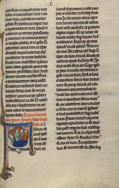 Initial F: David and the Daughters of Israel Lamenting Saul and Jonathan by Unknown artist