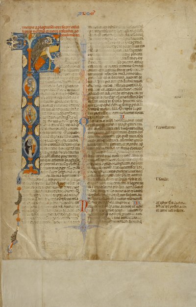 Initial F: Saints Jerome, Peter, Paul, and Dominic by Unknown artist