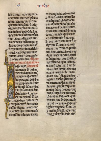 Initial I: Saint John the Evangelist by Unknown artist