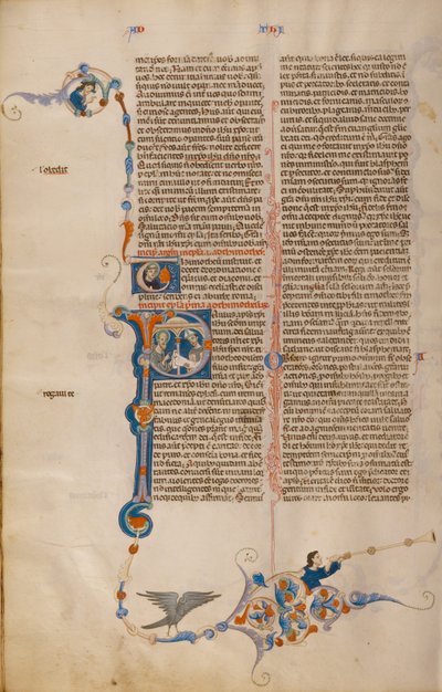 Initial P: Saint Paul Giving a Letter to a Bishop by Unknown artist