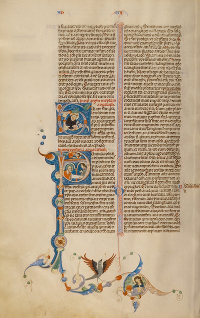 Initial P: Saint Paul Giving a Letter to a Messenger by Unknown artist
