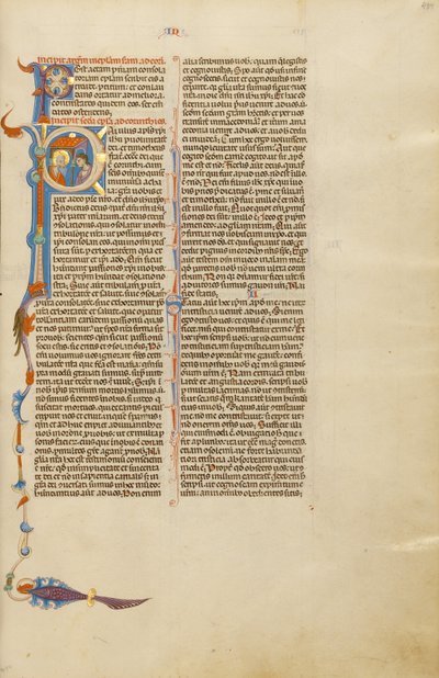 Initial P: Saint Paul Giving a Letter to a Messenger by Unknown artist