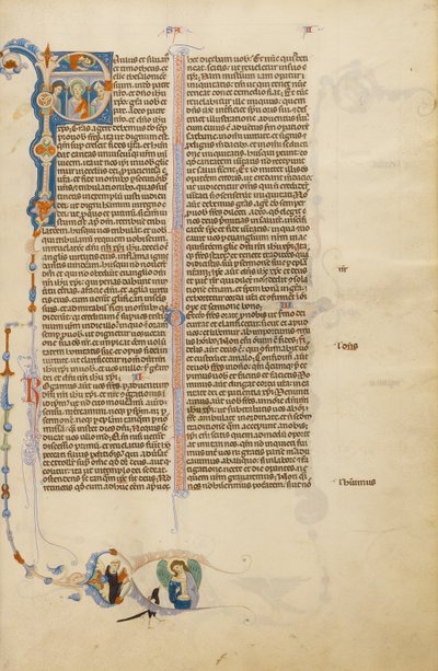Initial P: Saint Paul with a Bishop and a Messenger by Unknown artist