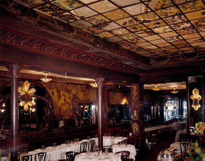 Inside view of the restaurant Chez Maxim