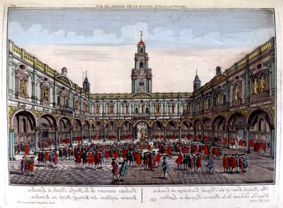 Interior of the Royal London Stock Exchange - Optical view by Unknown artist