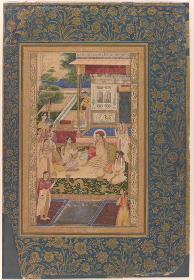 Jahangir and Prince Khurram Entertained by Nur Jahan by Unknown artist