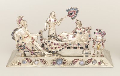 Jeweled Sculpture of Antony, Cleopatra, and Attendant by Unknown artist