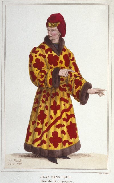 John without Fear (1371-1419), Duke of Burgundy (engraving of 1830) by Unknown artist