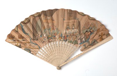 King George III coronation fan by Unknown artist